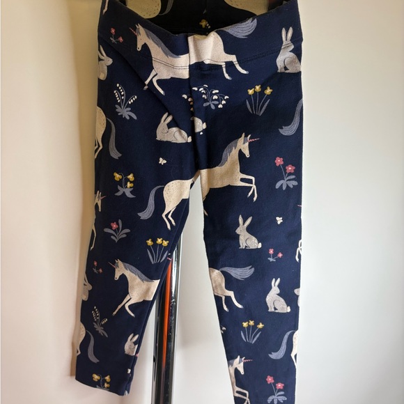 Mini Boden Girls Navy Unicorn & Bunny Print Leggings | Size 2–3Y - Picture 5 of 6